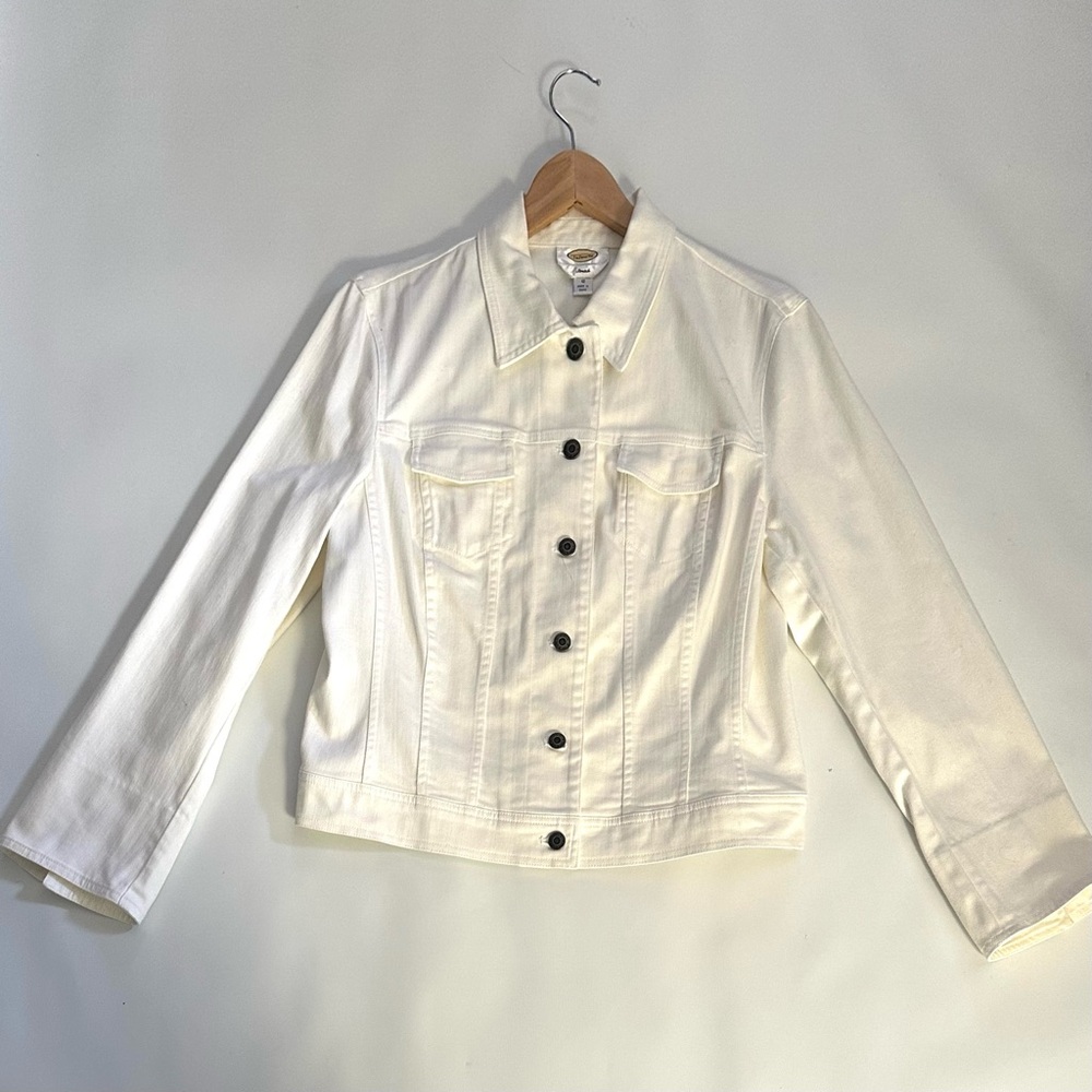 Talbots Women's Off white Denim Jacket